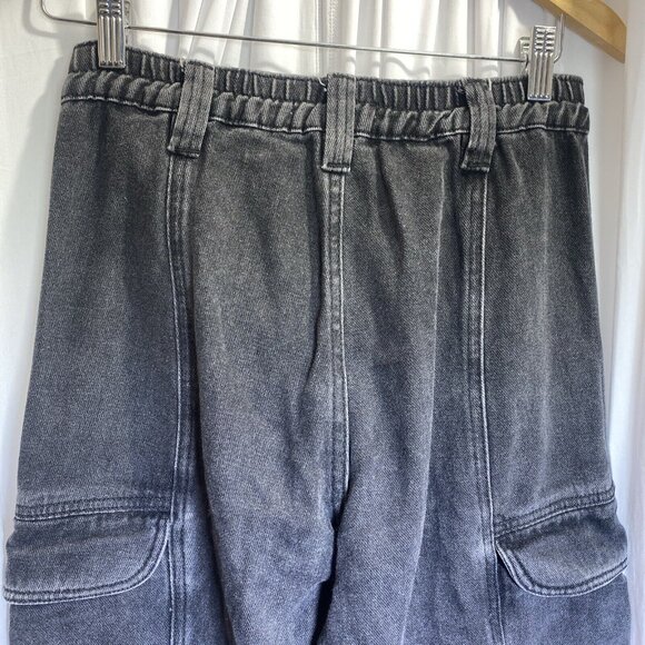 PacSun Comfort Stretch Washed Black Cargo Dad Pants,‎ Size S - Picture 6 of 12